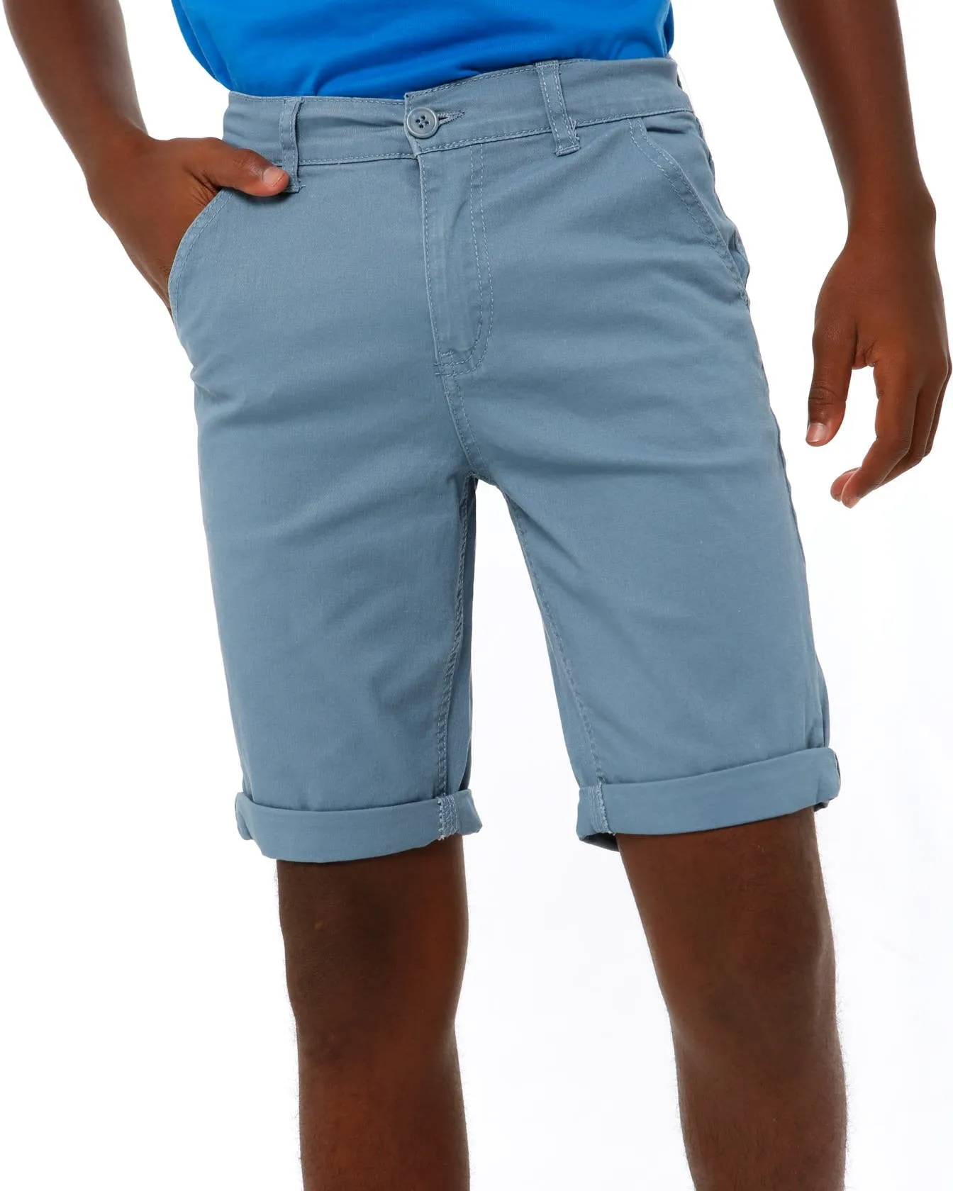 Boys Chino Short - Blue sold by Edgars