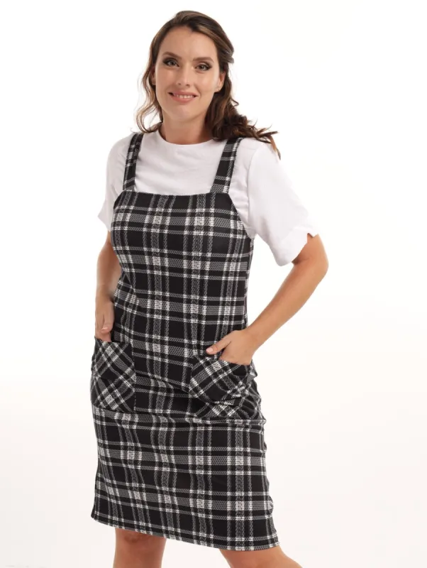 Ladies Check Pini Dress sold by Edgars