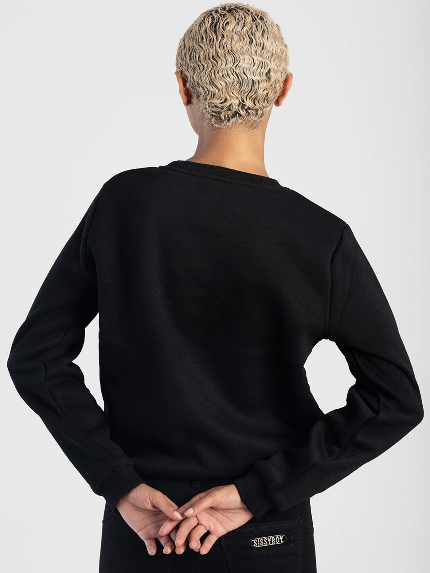 Printed & Gold Stud Logo Sweat Top - Black sold by Edgars product image thumbnail 3