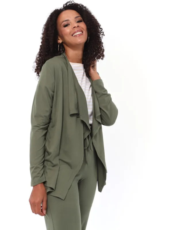 Ladies Soft Cardigan - Fatigue sold by Edgars
