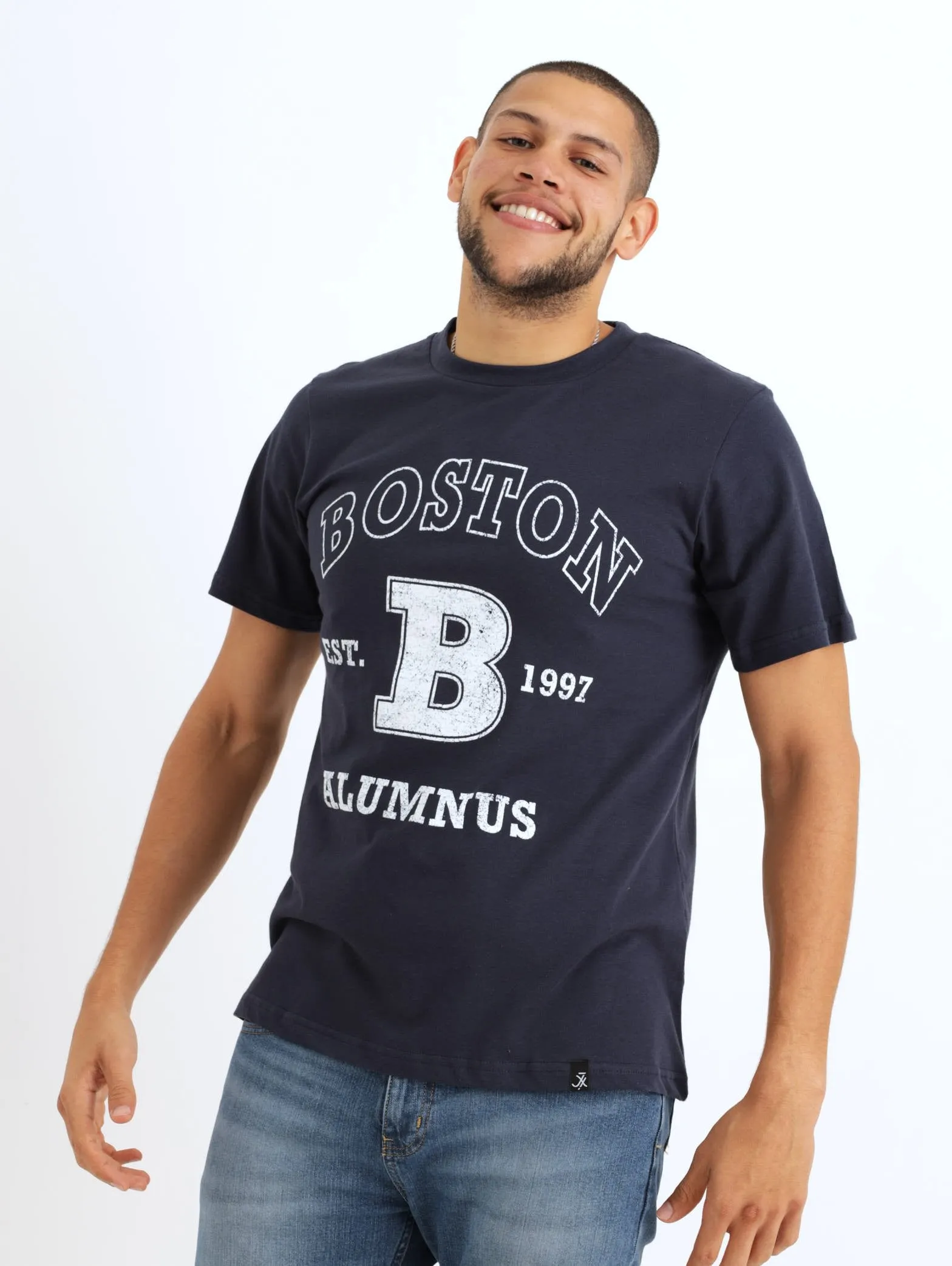 Men's Boston College Tee - Navy sold by Edgars
