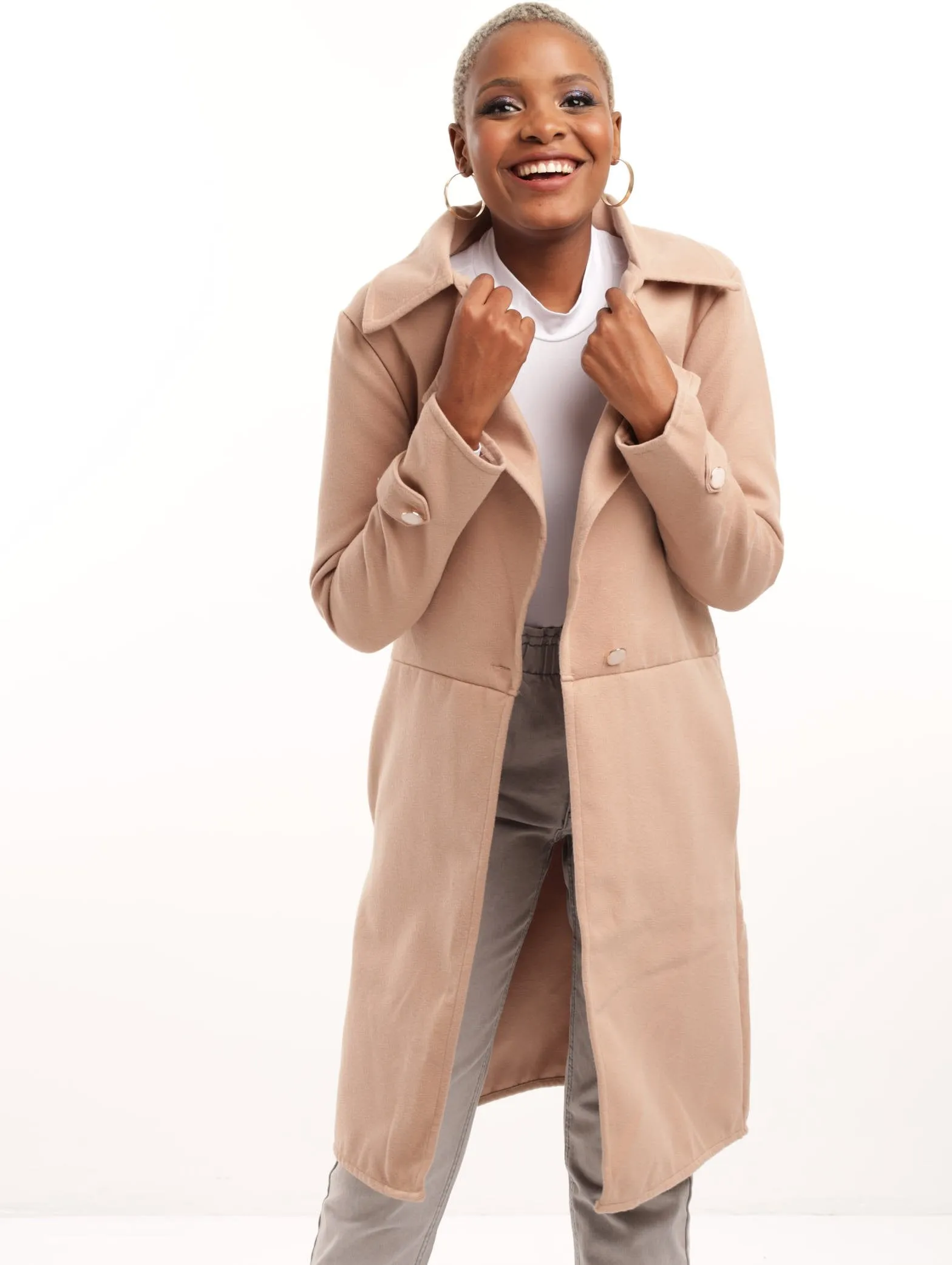 Ladies Melton Unlined Jacket - Caramel sold by Edgars