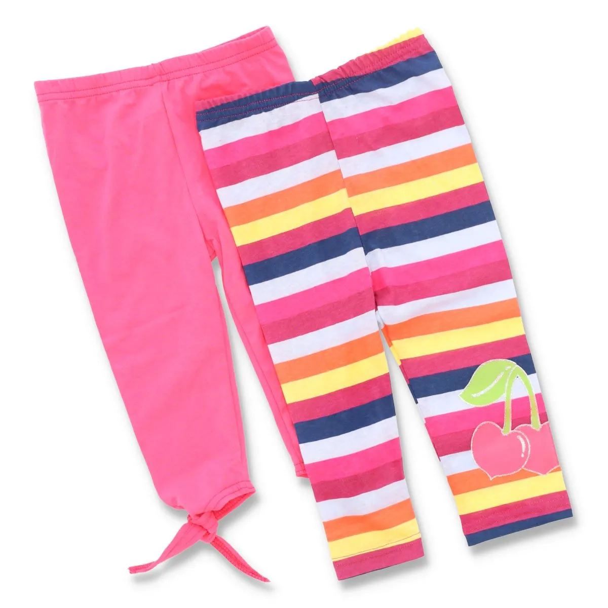 Pre-Girls 2 Pack Striped Leggings - Pink sold by Edgars