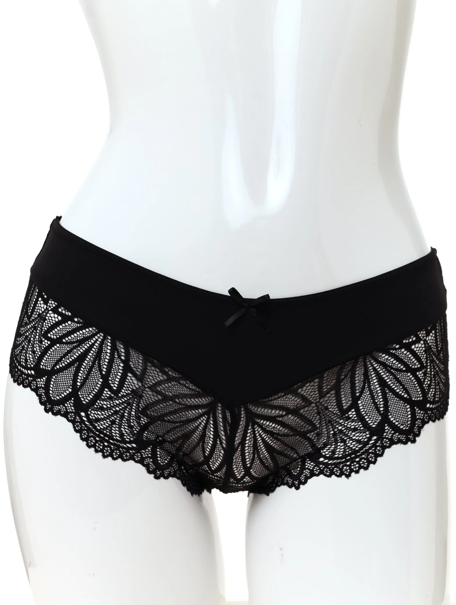 Ladies Lace Boyleg Panty - Black sold by Edgars