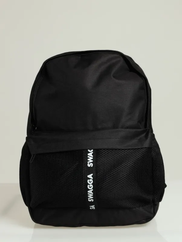Front Mesh Pocket Backpack - Black sold by Edgars 