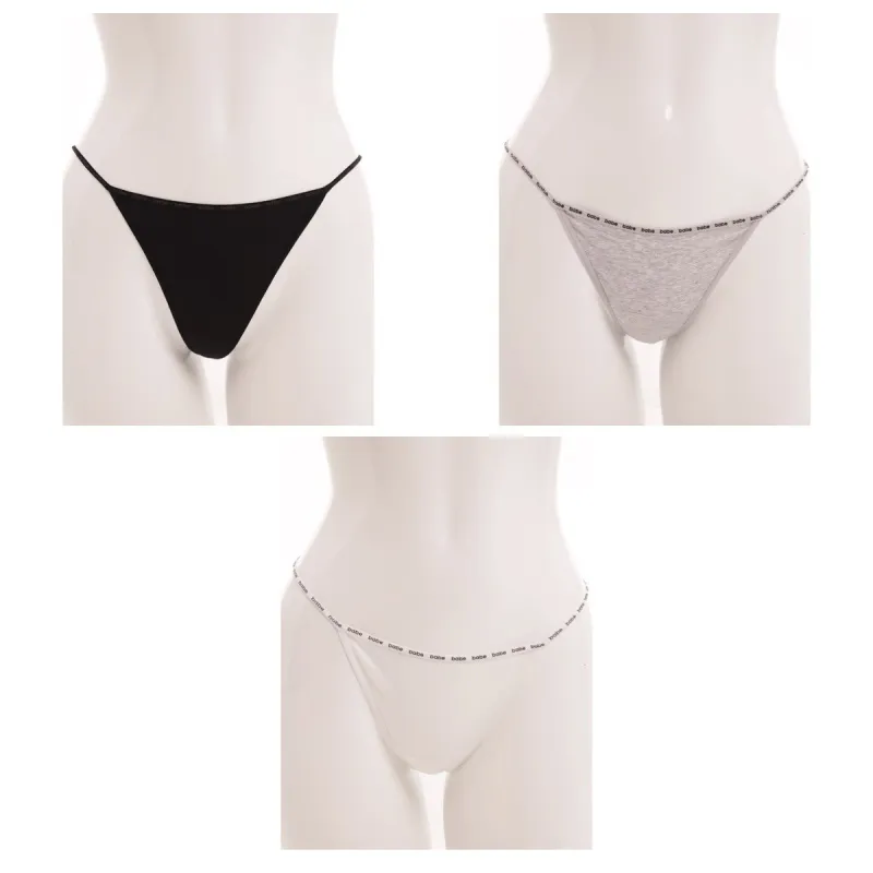 Ladies 3 Pack Cotton Lycra Tanga Panty sold by Edgars