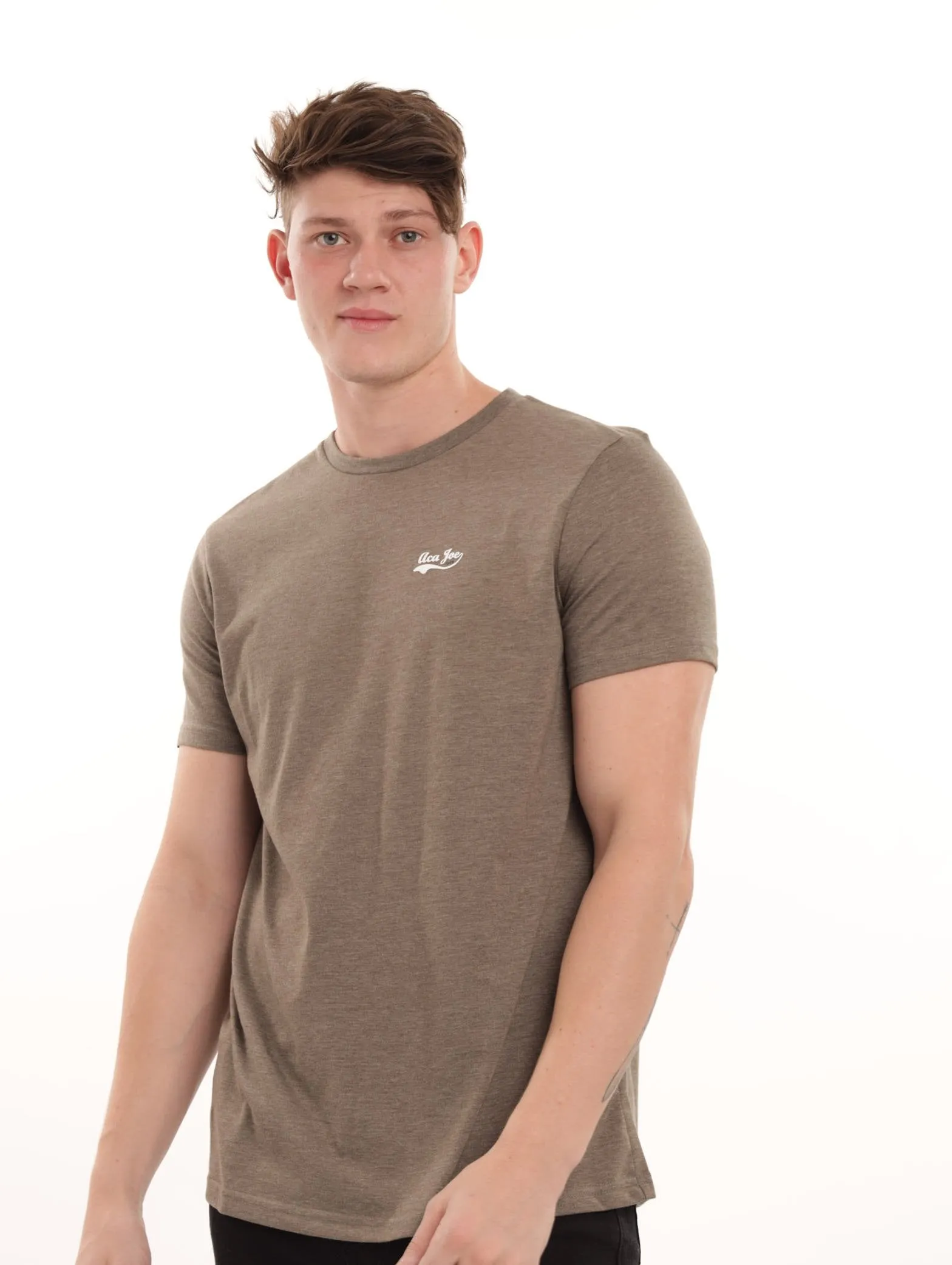 Men's Jasper Melange Crew Tee - Green sold by Edgars