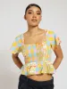 Smock Tie Back Top sold by Edgars