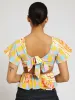 Smock Tie Back Top sold by Edgars
