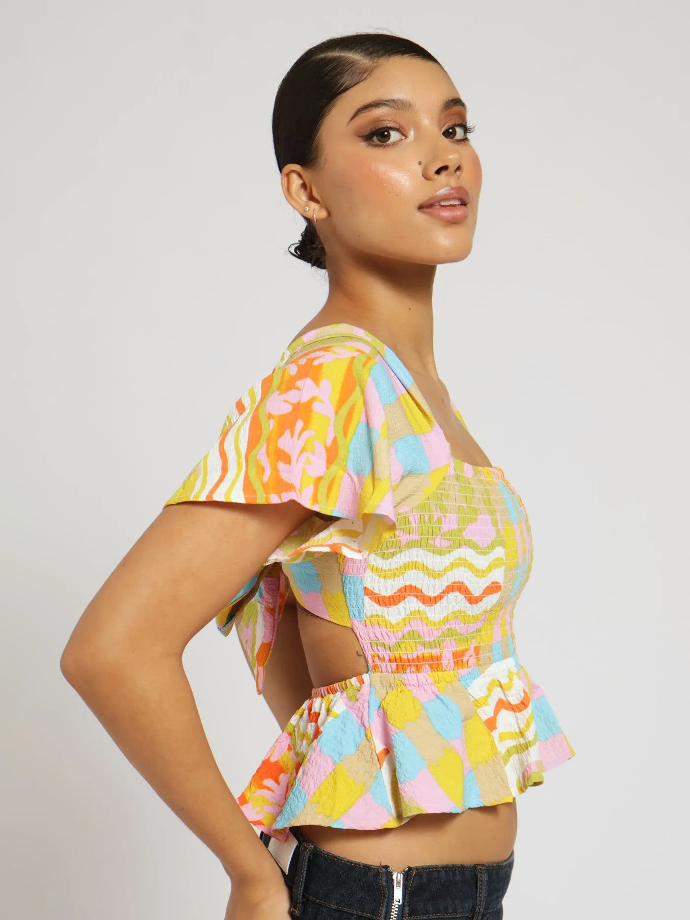 Smock Tie Back Top sold by Edgars product image thumbnail 2