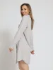 Long Sleeve Texture Button Though Sleep Shirt - Grey sold by Edgars