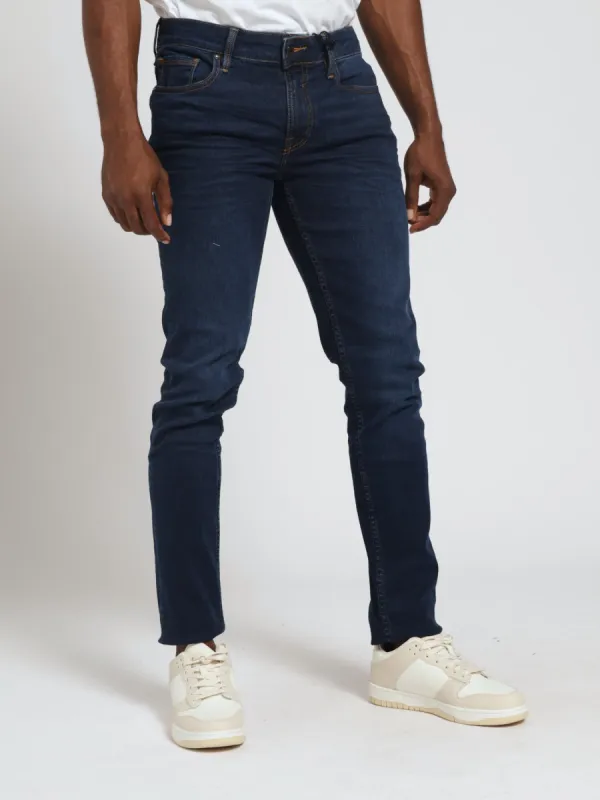 Skinny Leg Denim Jean - Dark Wash Ink sold by Edgars