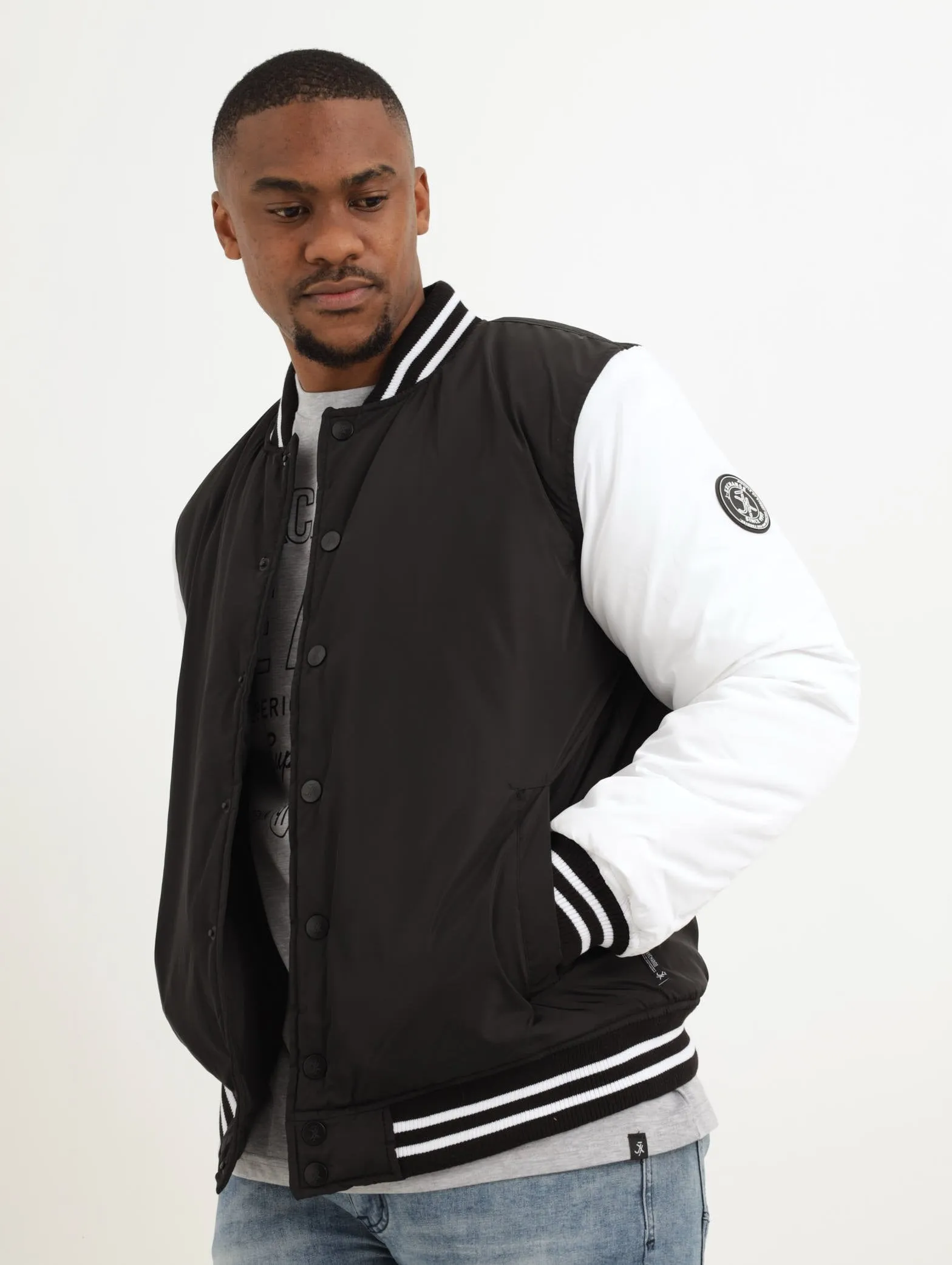 Men's Varsity Jacket - Black sold by Edgars