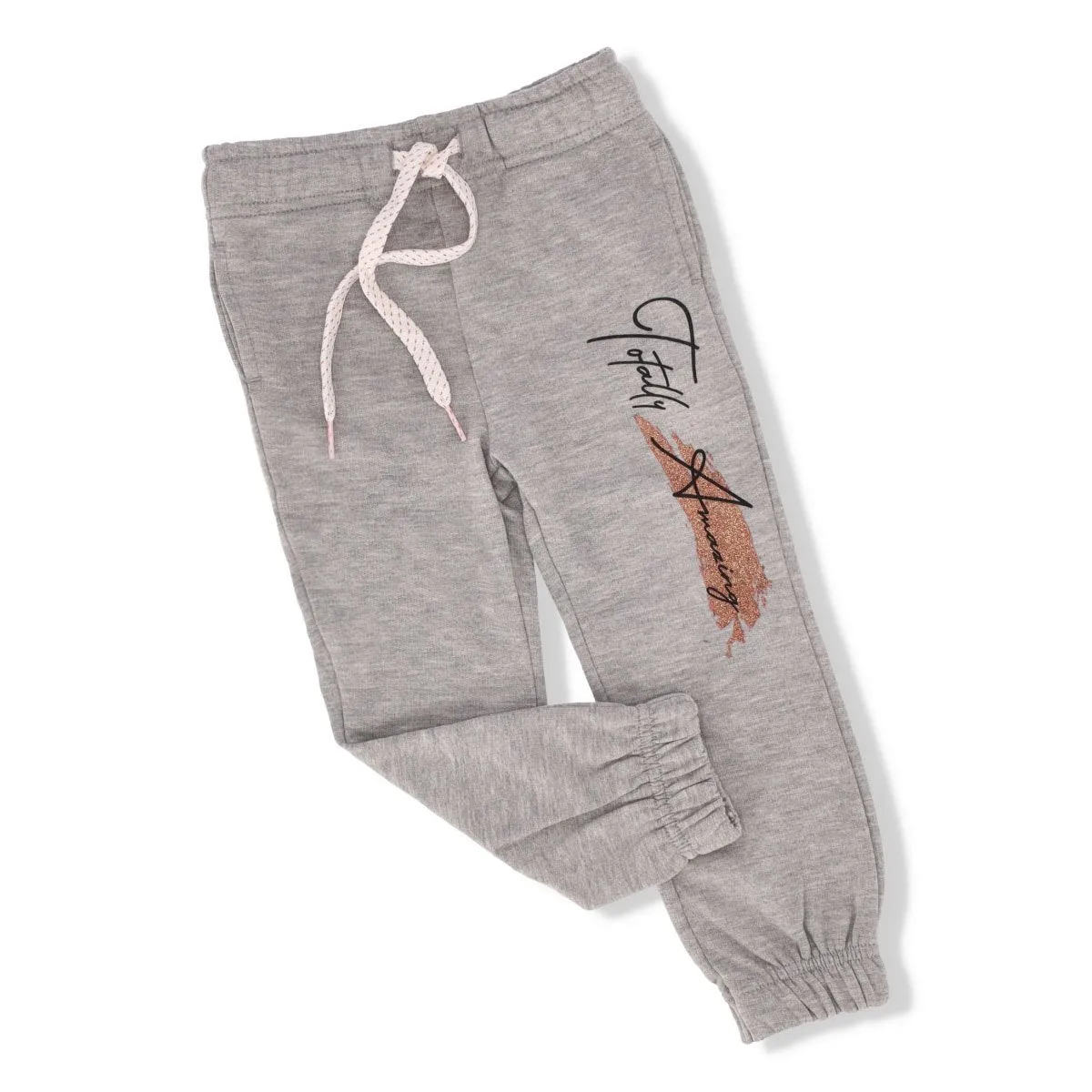 Pre-Girls Elastic Waist And Cuff Trackpant - Grey Melange sold by Edgars