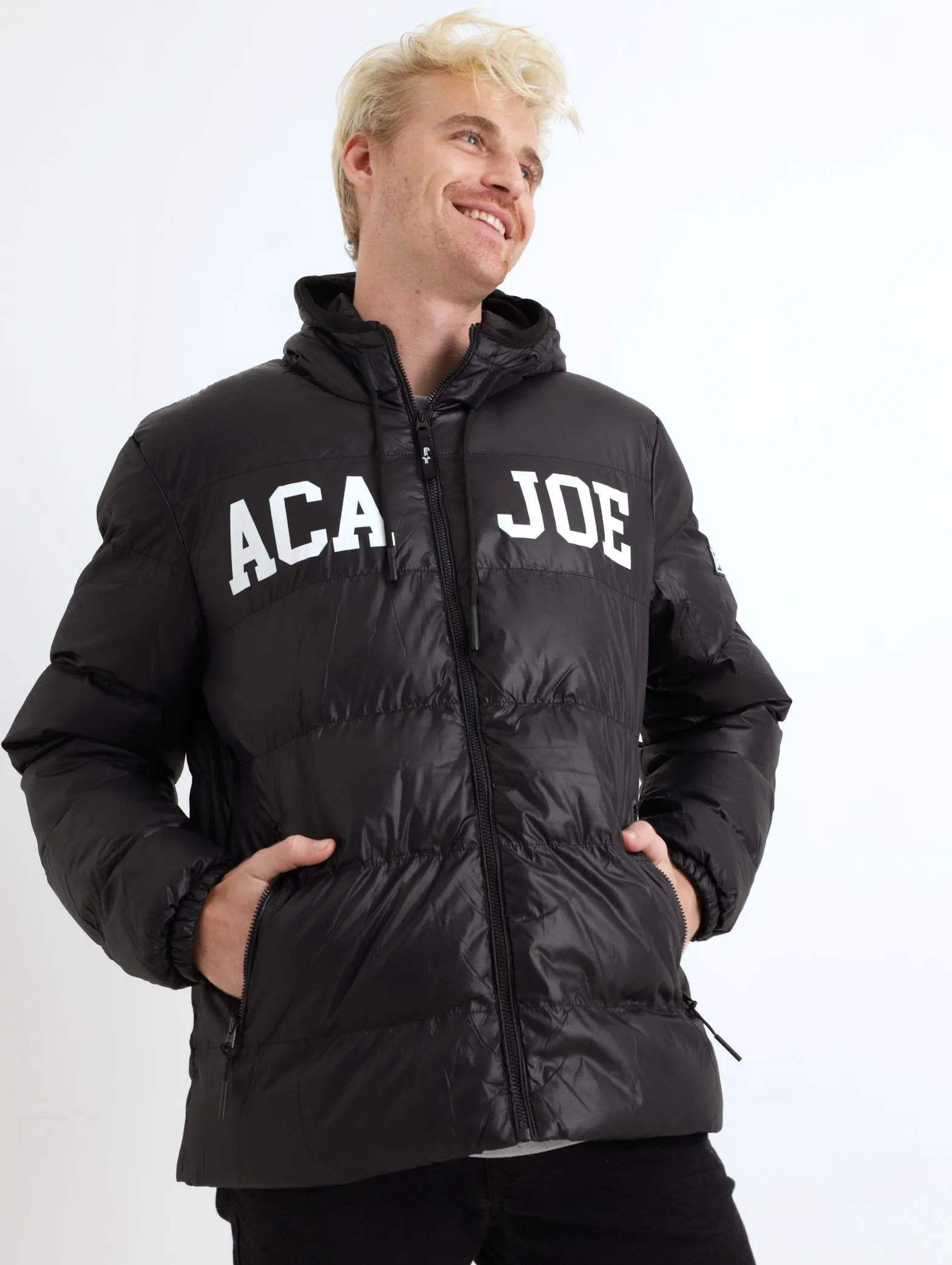 Men's Irridescent Puffer Jacket - Black sold by Edgars