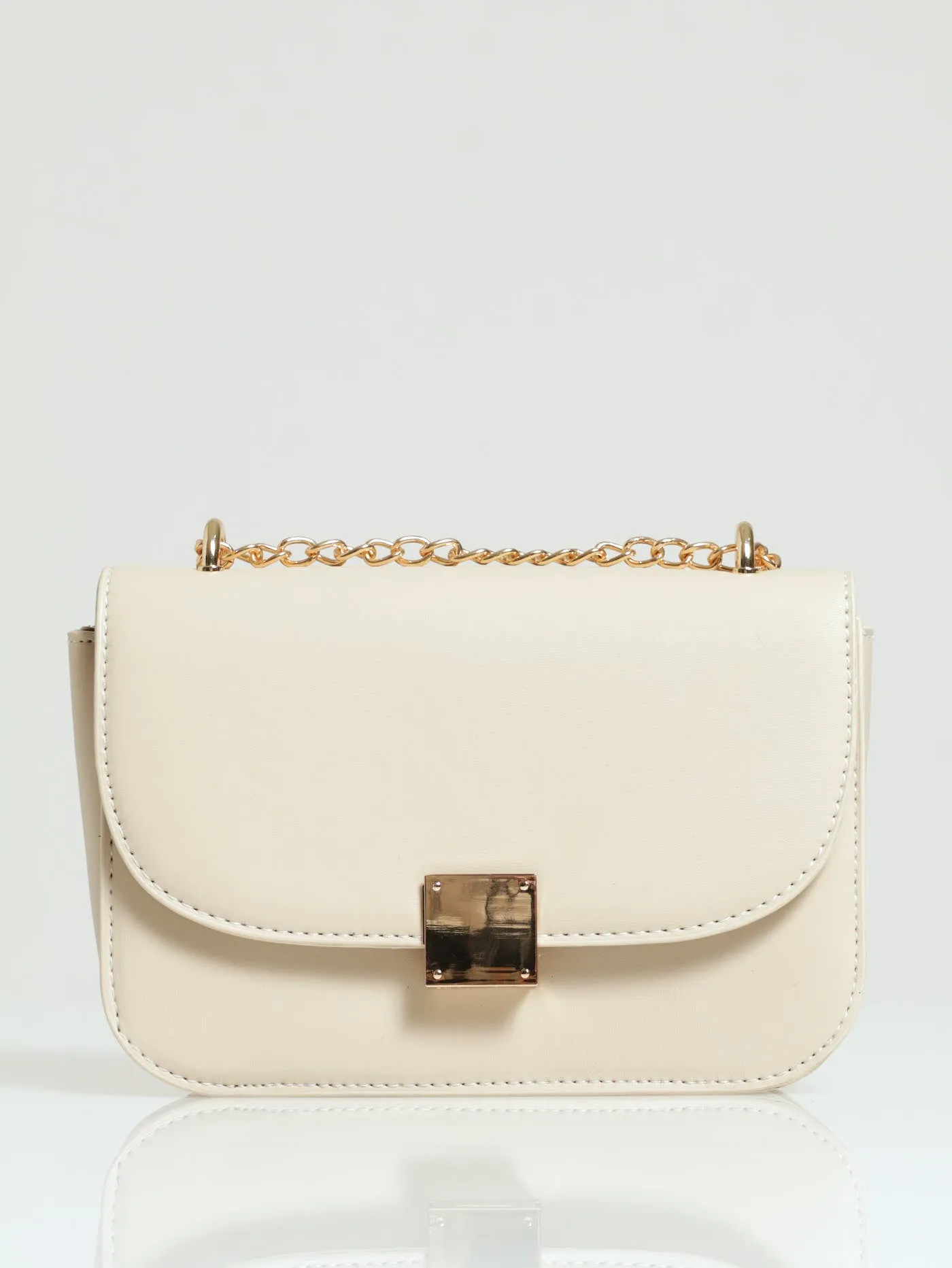Gold Clasp Satchel - Cream sold by Edgars product image thumbnail 4