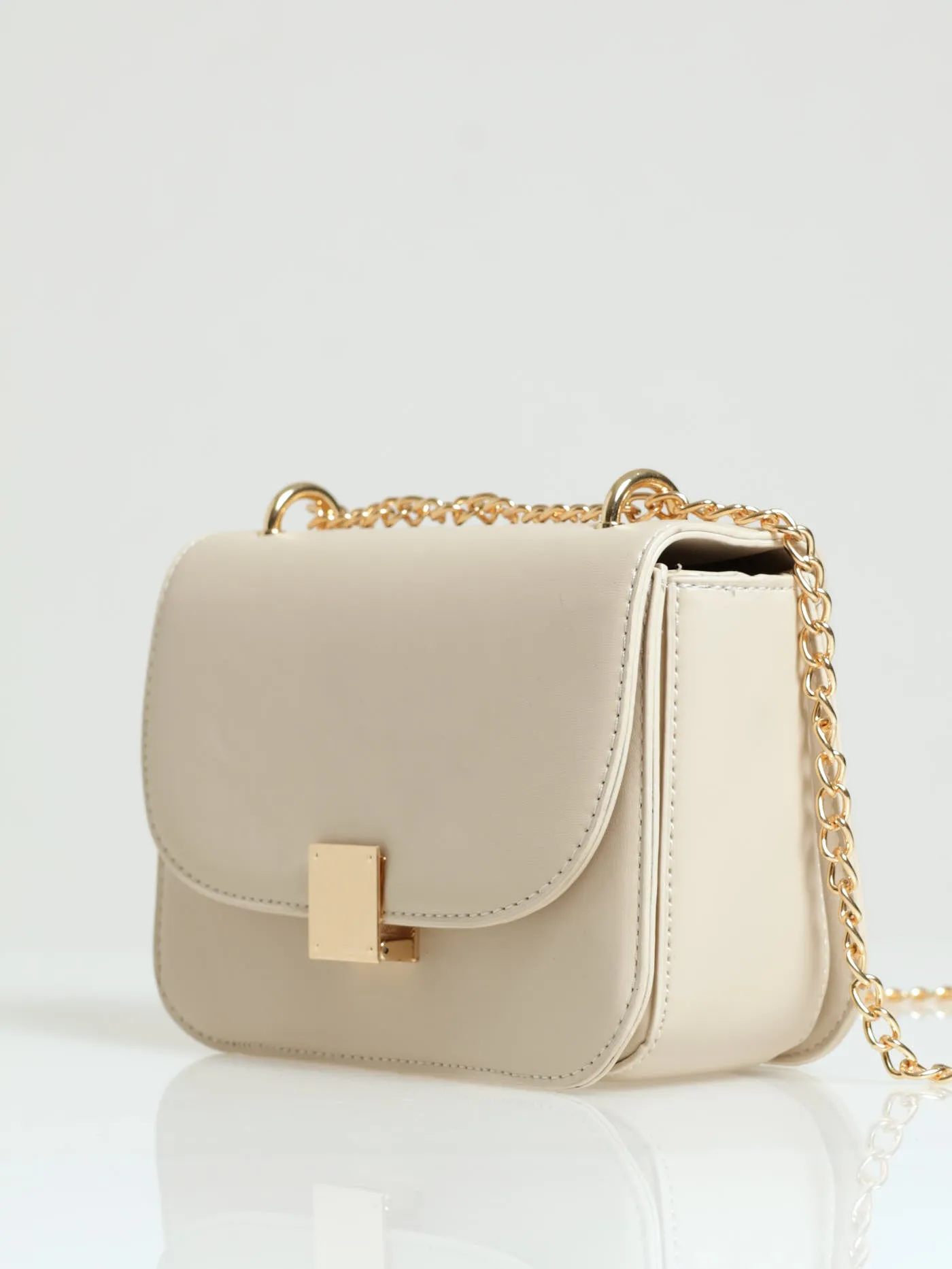 Gold Clasp Satchel - Cream sold by Edgars product image thumbnail 2