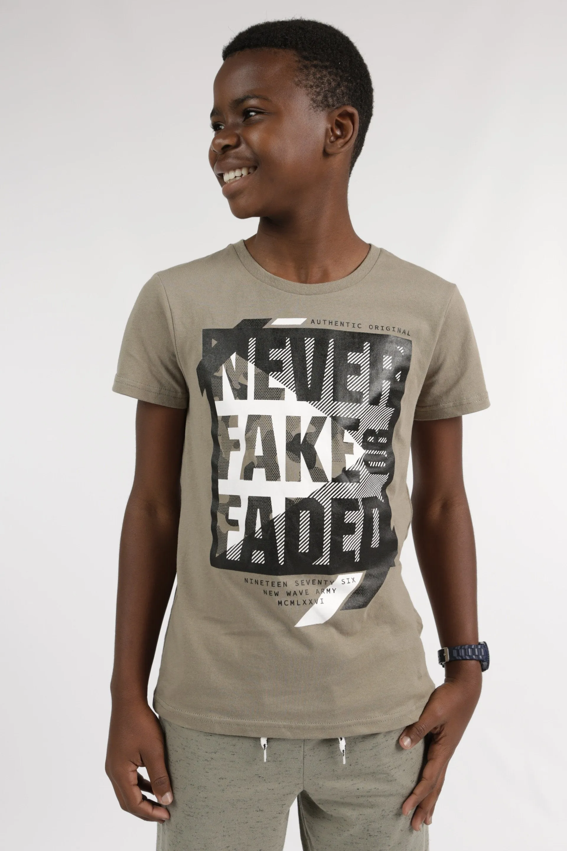 Boys Vetiver Base Never Fake - Fatigue sold by Edgars