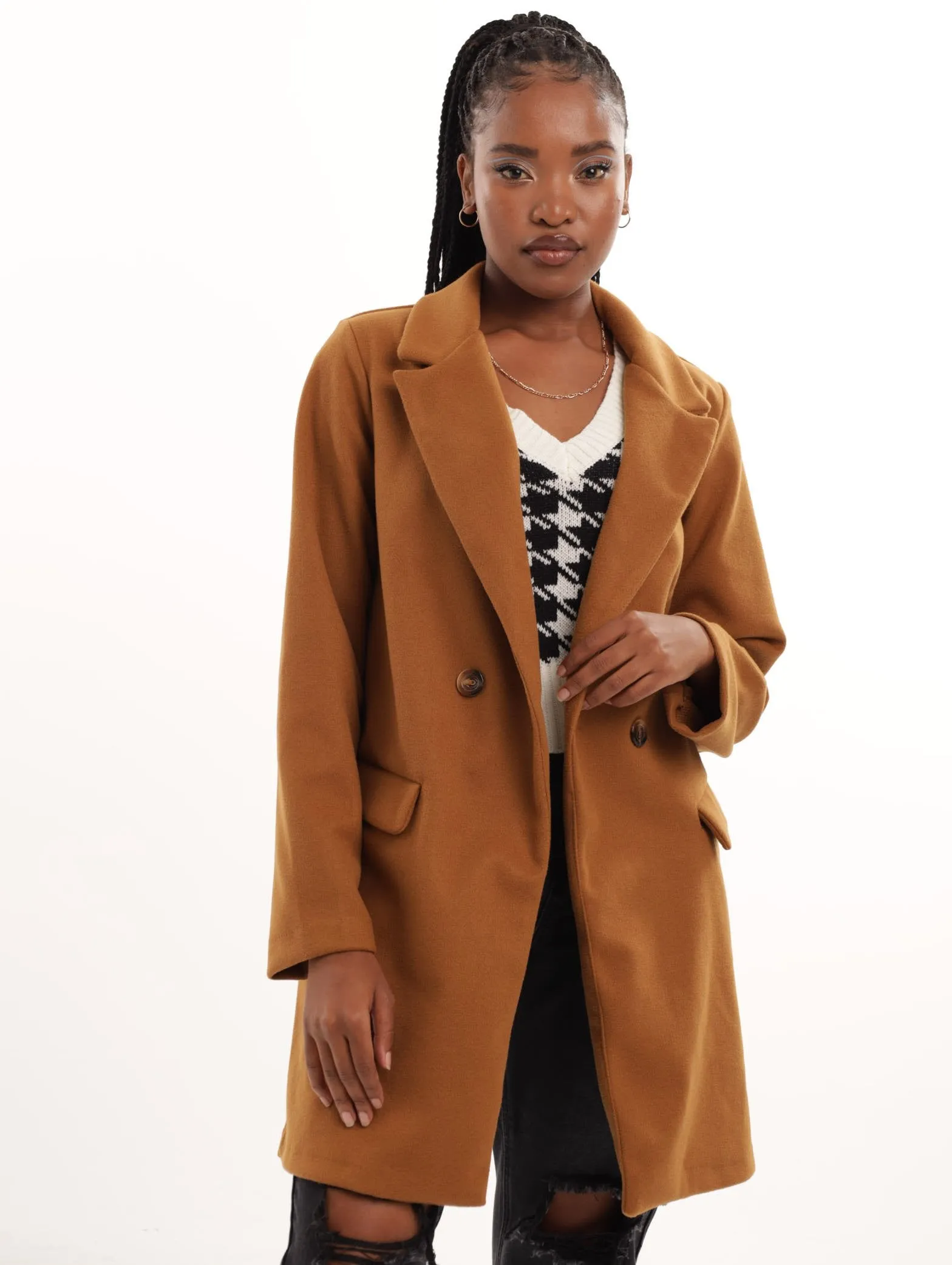 ジャケット・アウター 19AW LIGHT MELTON DOUBLEBREASTED COAT $_10.PNG