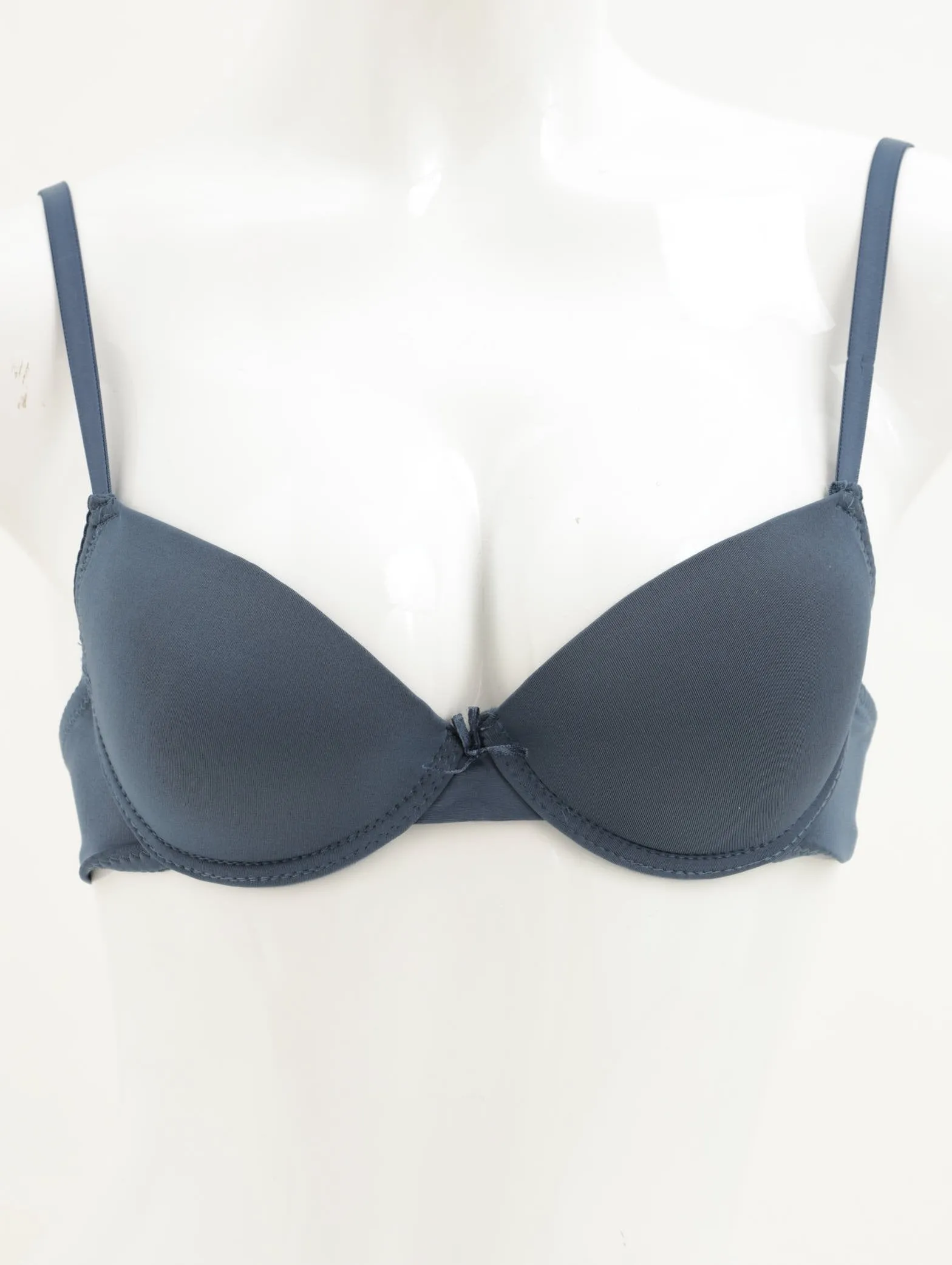 Ladies 2 Pack T-Shirt Colour Bra - Teal/Navy sold by Edgars