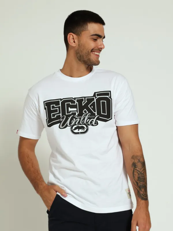 Bold Logo Tee - White sold by Edgars