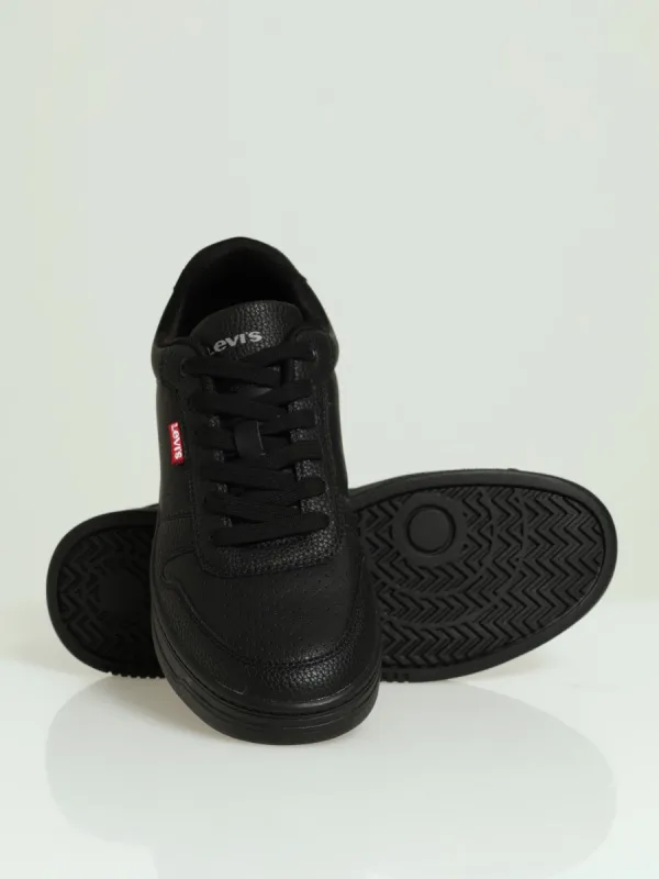 Drive Perforated Panel Lace Up Sneaker - Black made by Levi's
