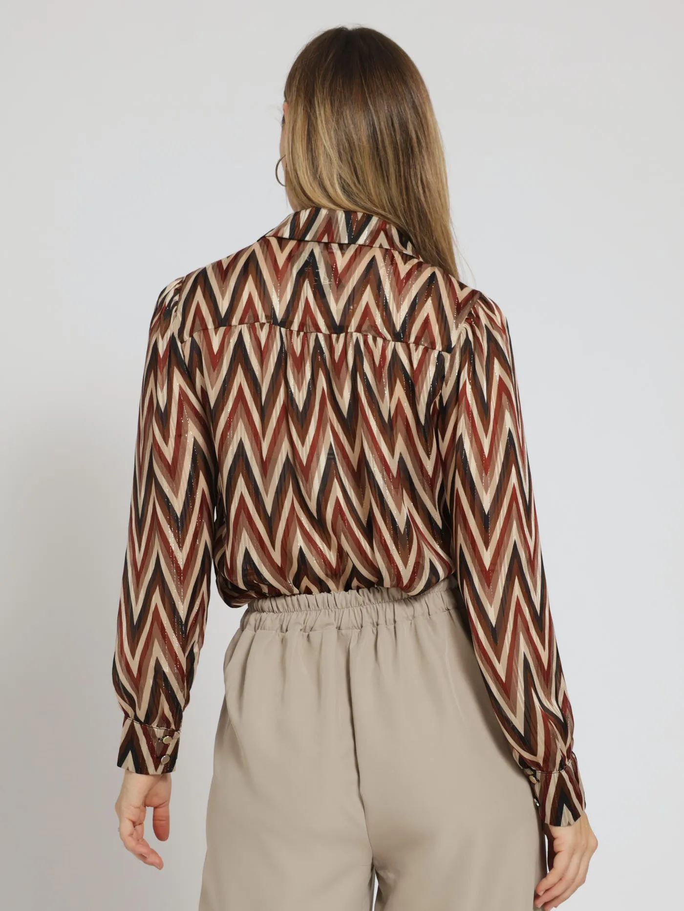 Long Sleeve Lurex Shirt - Mustard sold by Edgars product image thumbnail 4