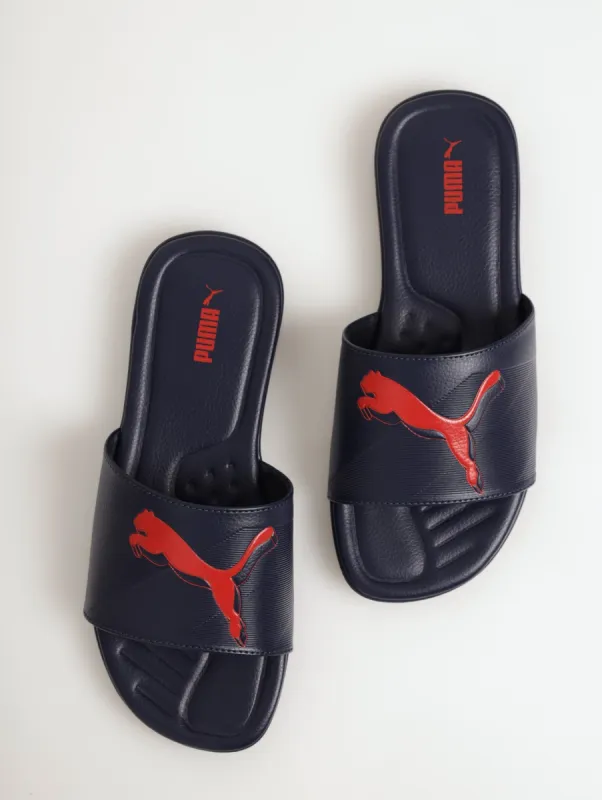 Men's Streetcat Emboss Slide Sandal - Navy sold by Edgars