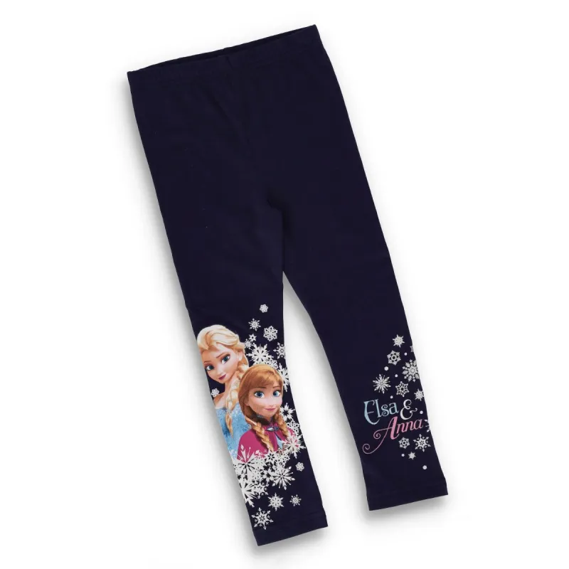 Pre-Girls Frozen Basic Printed Legging - Navy sold by Edgars