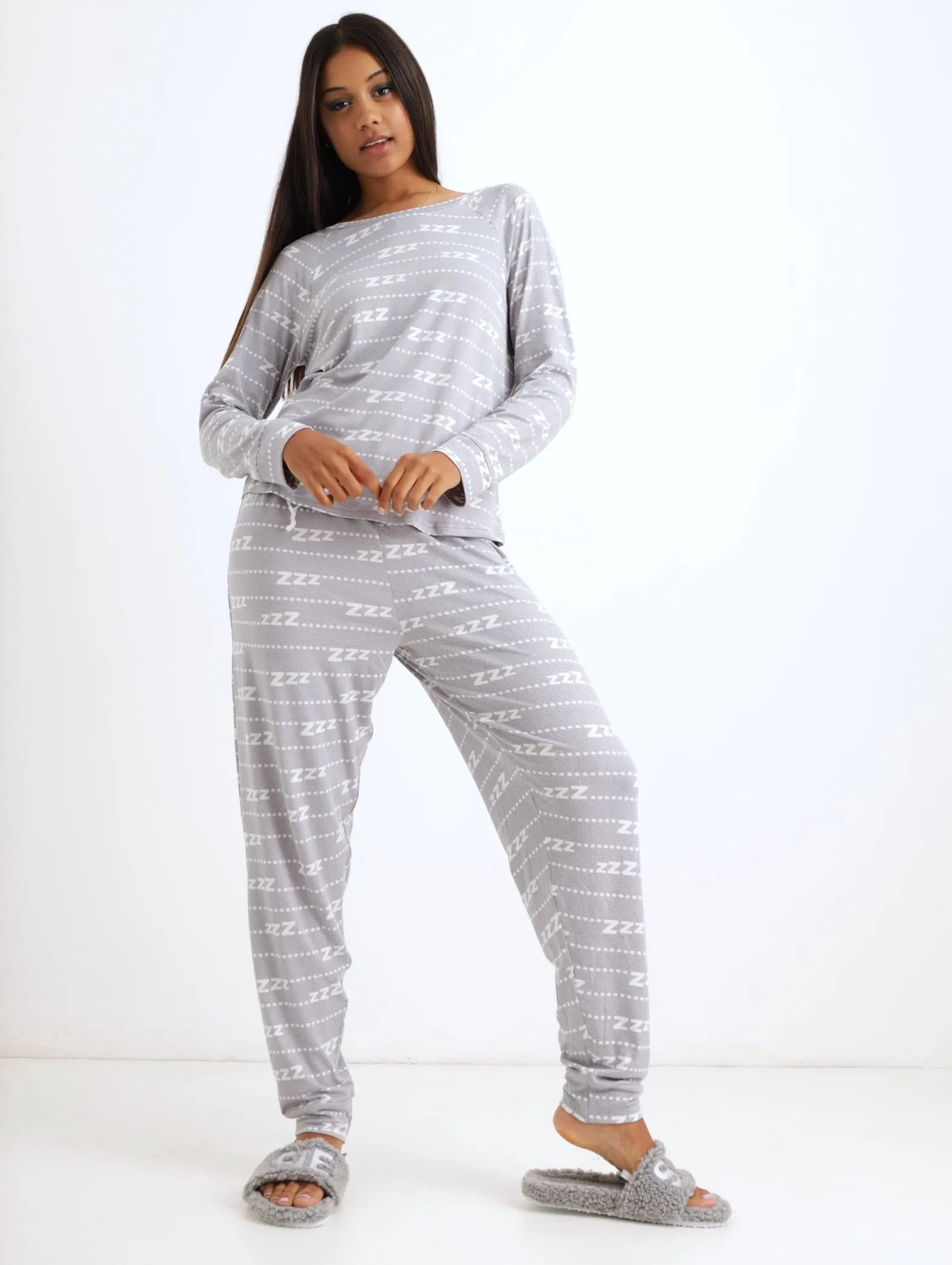 Ladies Zzz PJ Set - Grey sold by Edgars