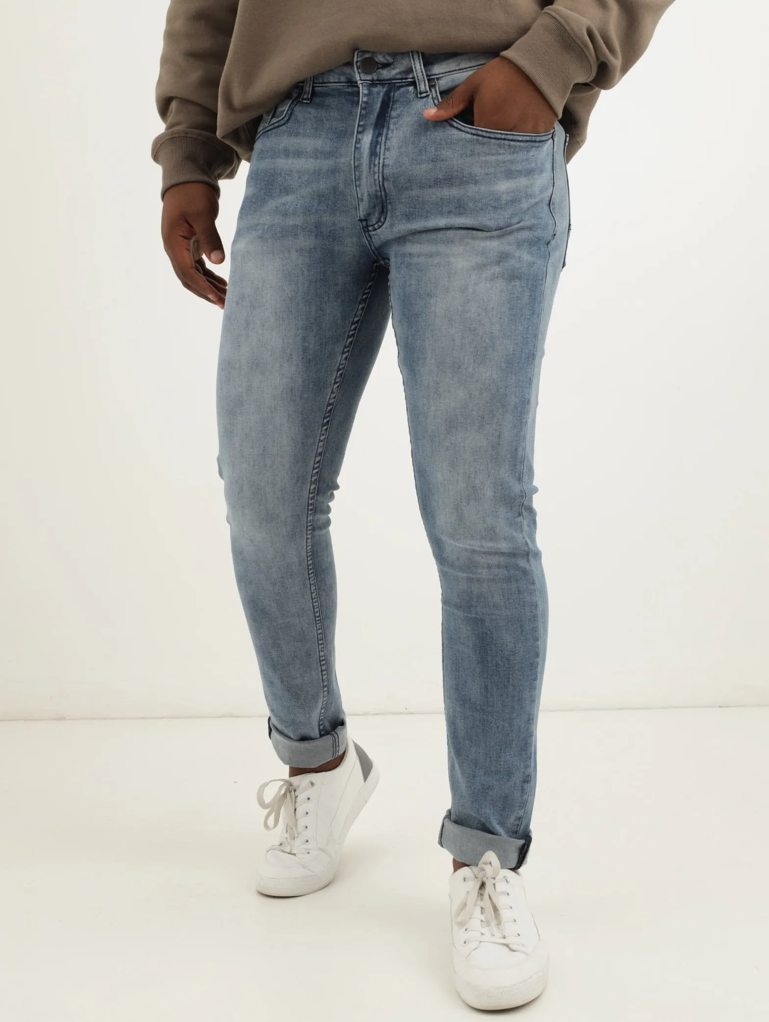 Men's Light Blue Slim Denim sold by Edgars