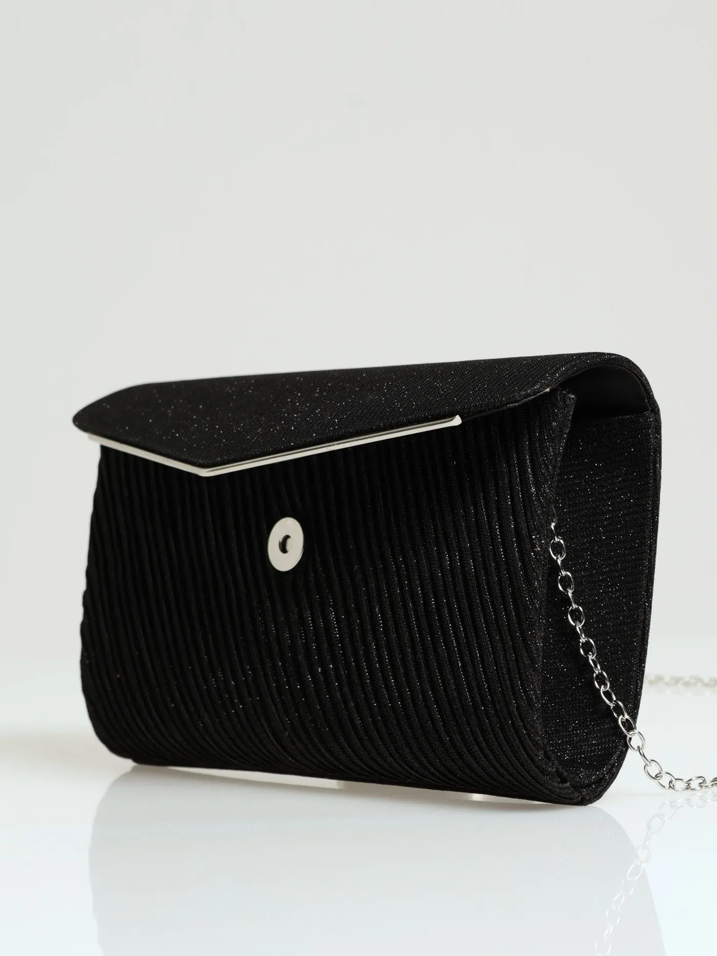 Shimmer Envelope Clutch - Black sold by Edgars product image thumbnail 2