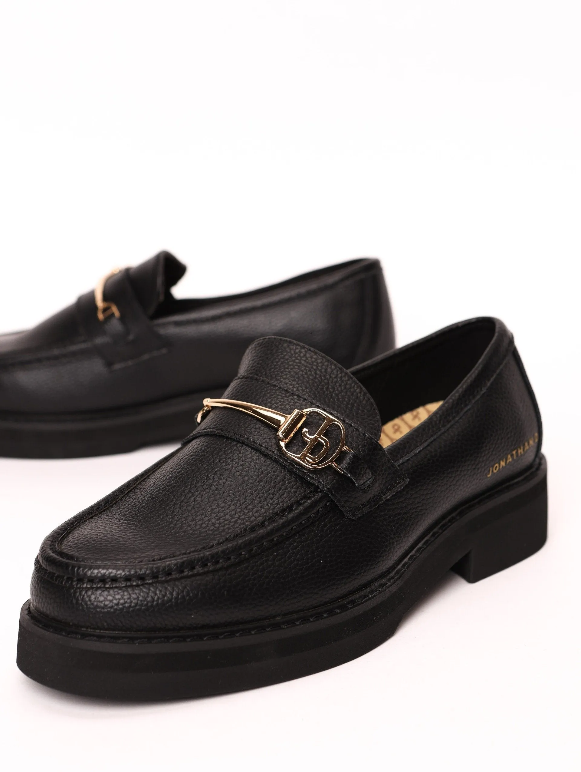 Men's J Buckle Loafer - Black sold by Edgars