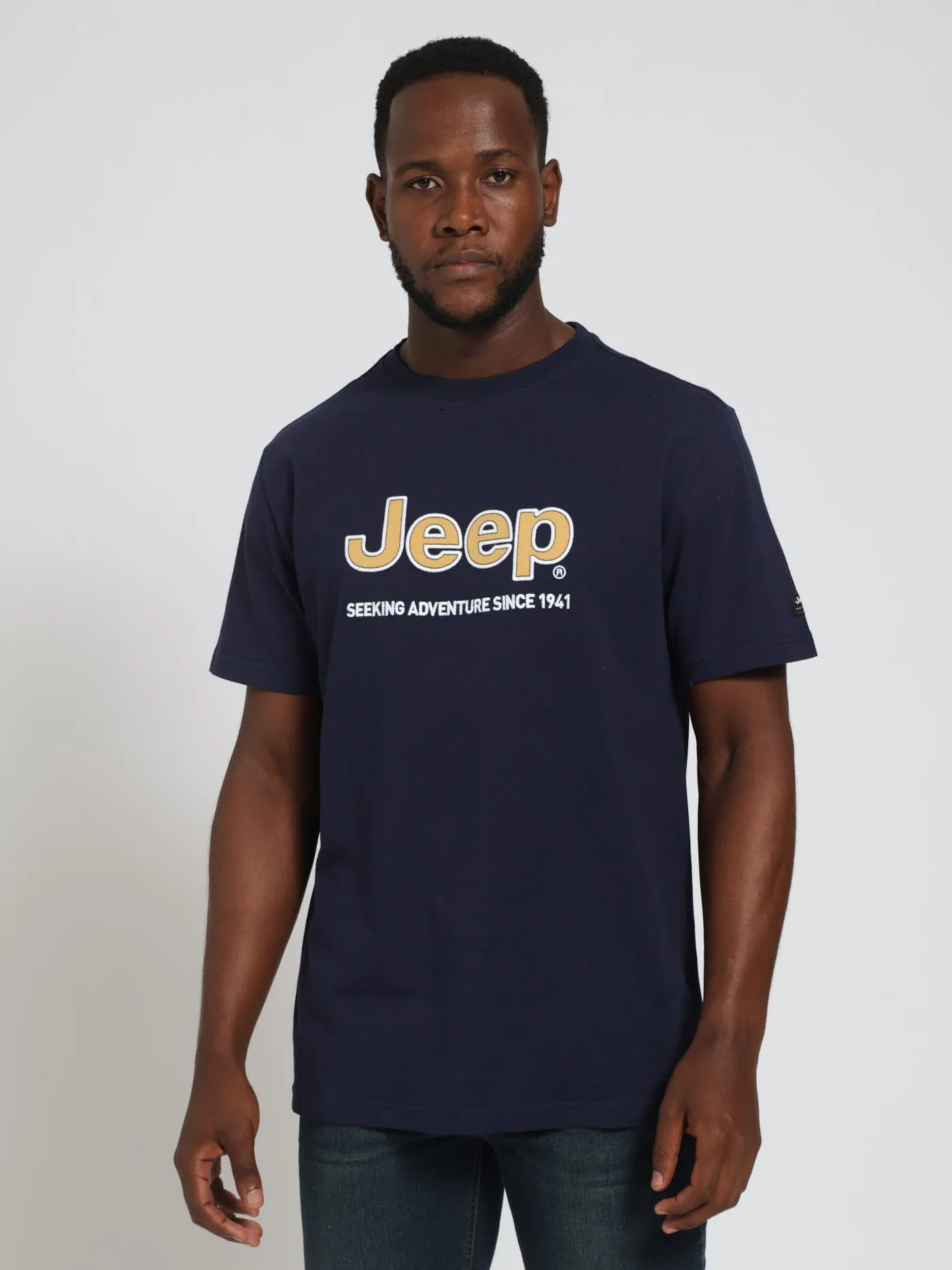 Logo Applique Tee - Navy sold by Edgars