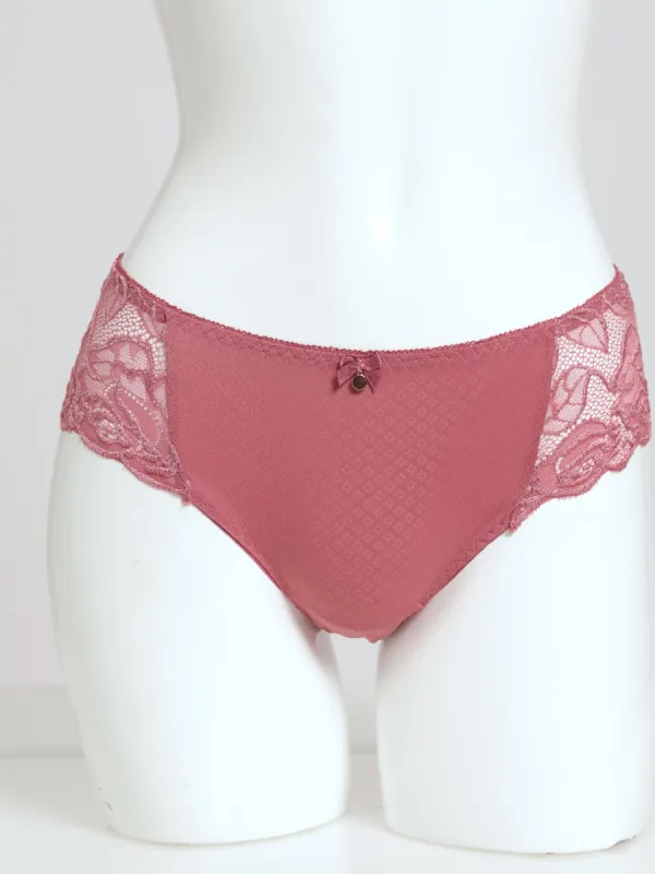 2 Pack Bikini Panties - Heather Rose/Black sold by Edgars