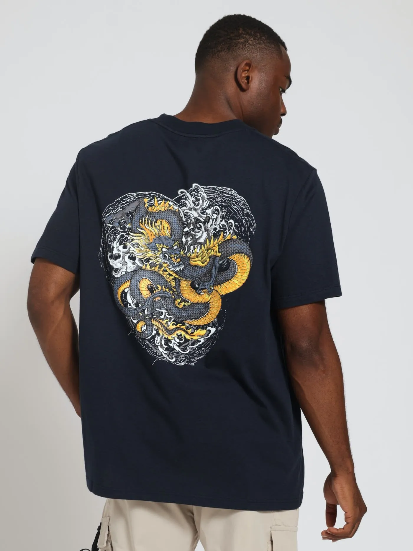 Dragon Body Ink Front & Back Print Tee - Navy sold by Edgars product image thumbnail 2