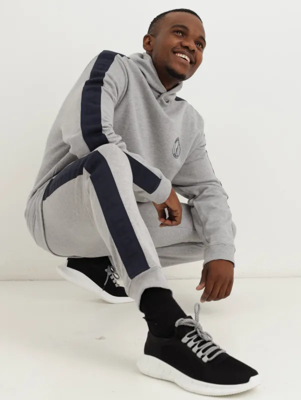 Men's Webbing Sweat Track Top - Grey Melange sold by Edgars