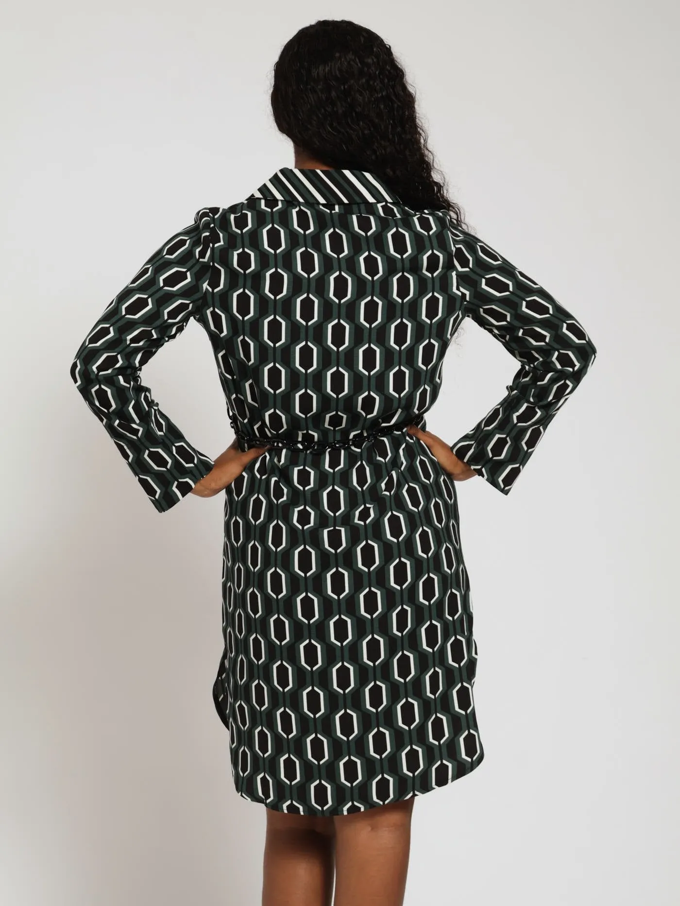 Geo Shift Dress With Belt - Bottle sold by Edgars product image thumbnail 4