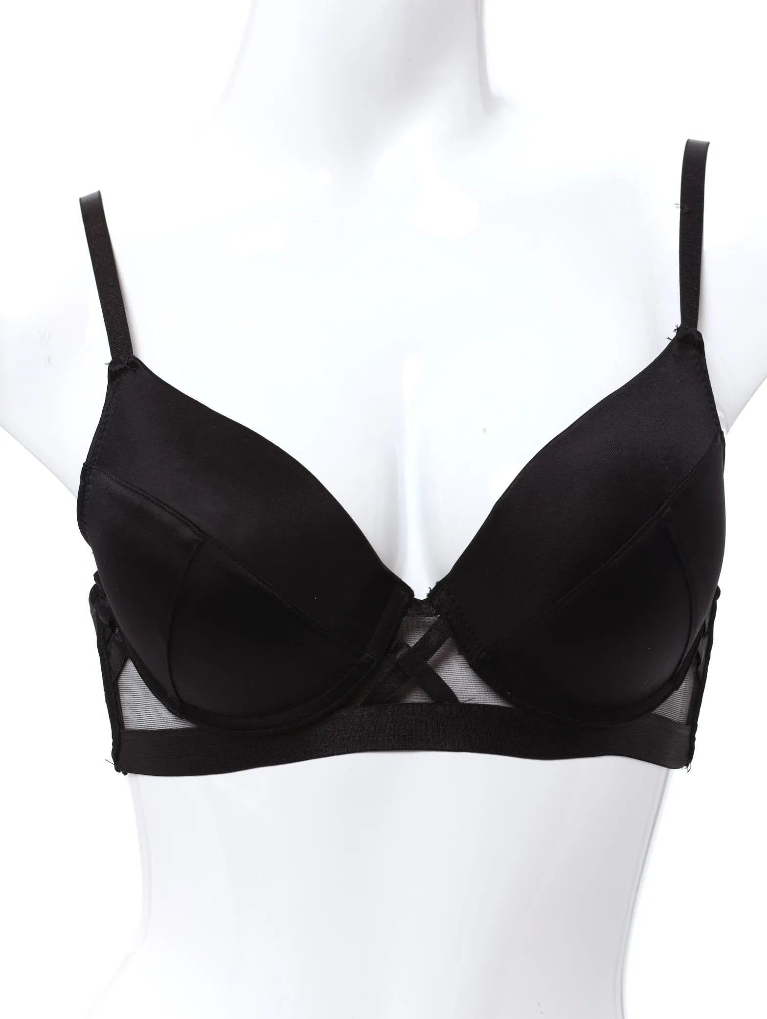 Ladies Push Up Plunge Bra - Black sold by Edgars