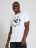 Printed Tri Tee - White sold by Edgars