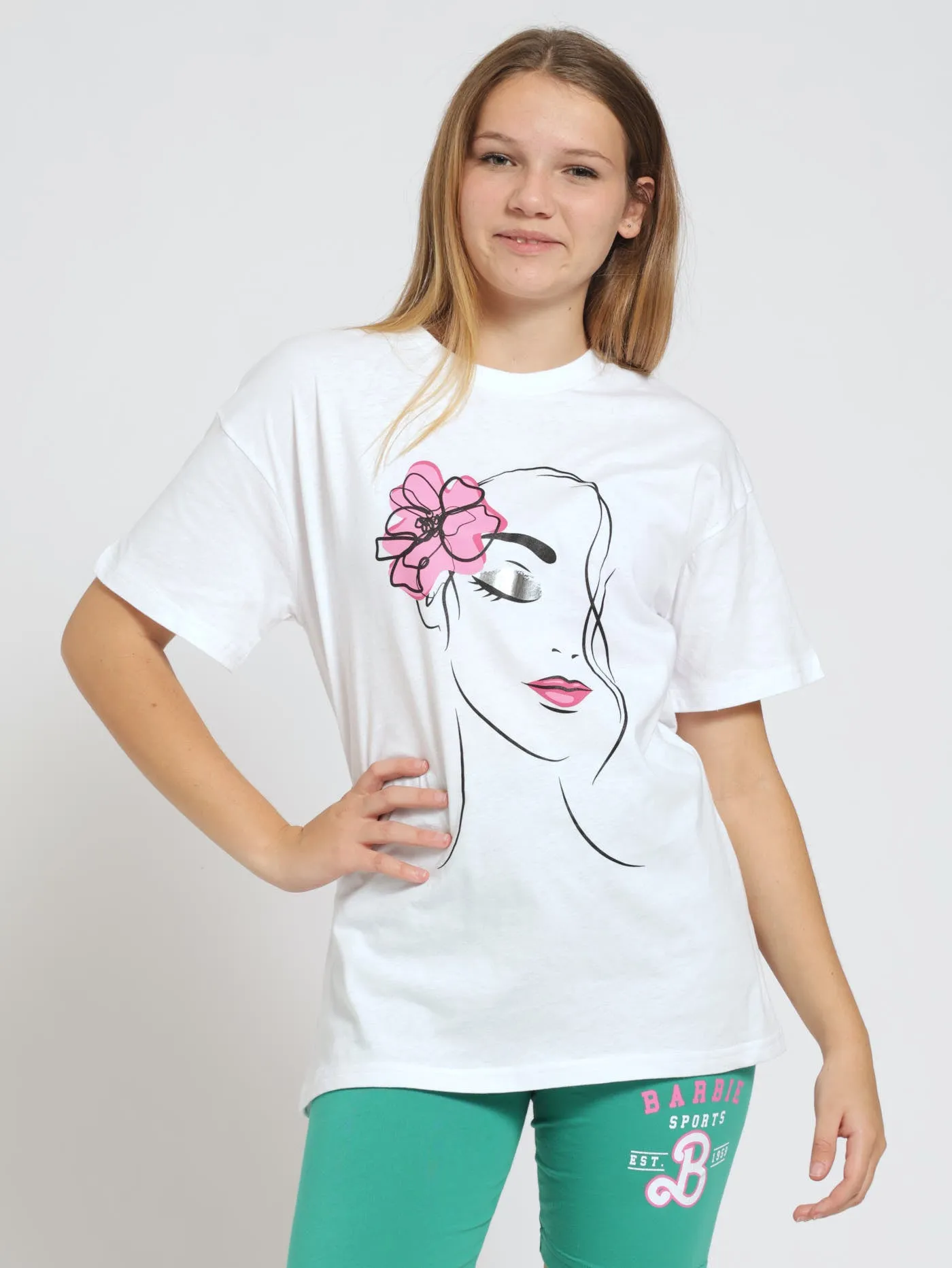 Face Oversized Tee - White sold by Edgars