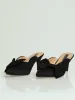 Bow Trim Mule Heel - Black sold by Edgars