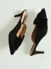 Bow Trim Mule Heel - Black sold by Edgars