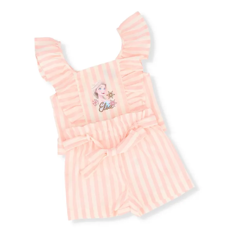 Pre-Girls Frozen Short Set - Peach sold by Edgars