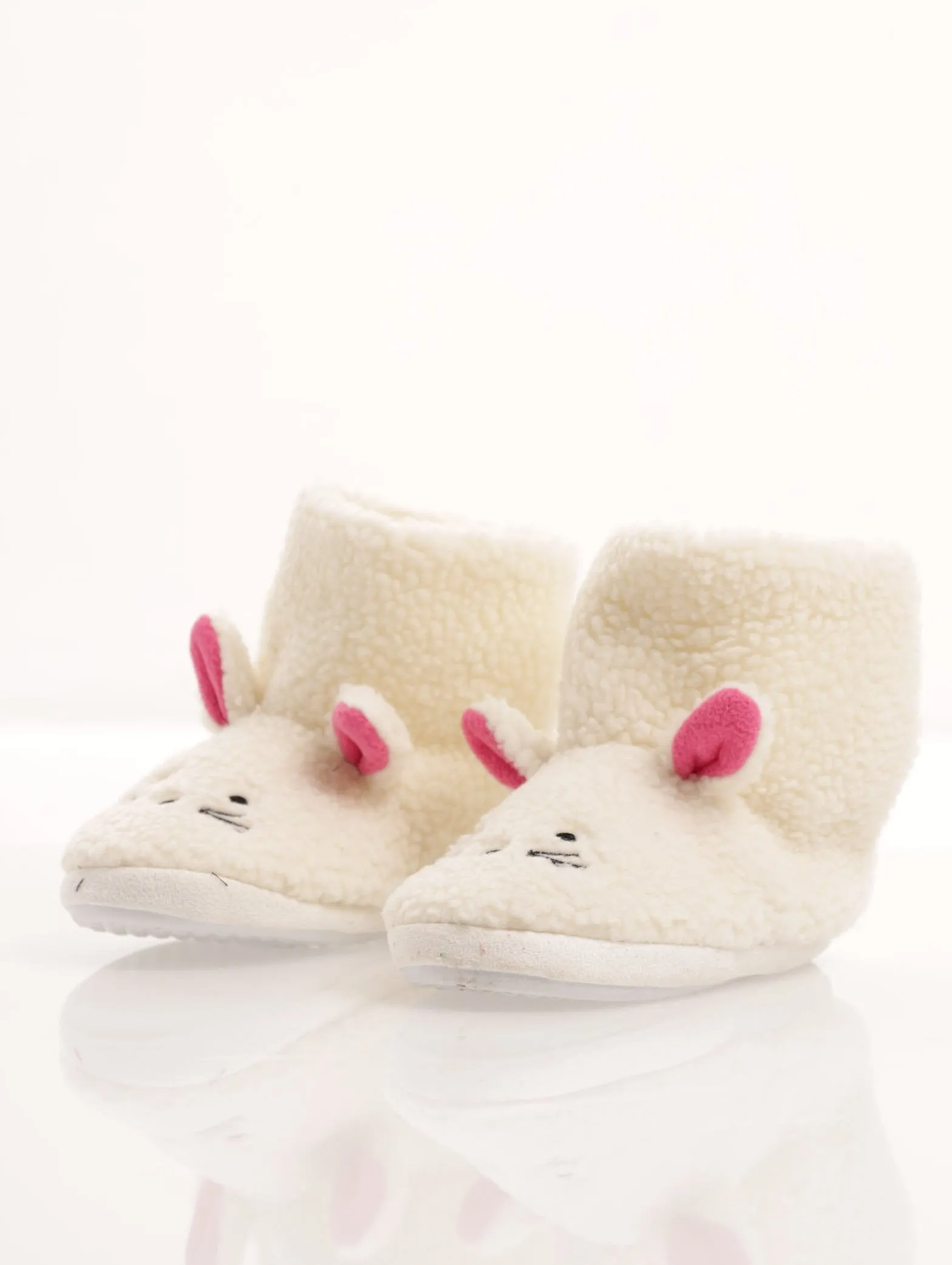 Girls Bunny Bootie Slipper - Cream sold by Edgars