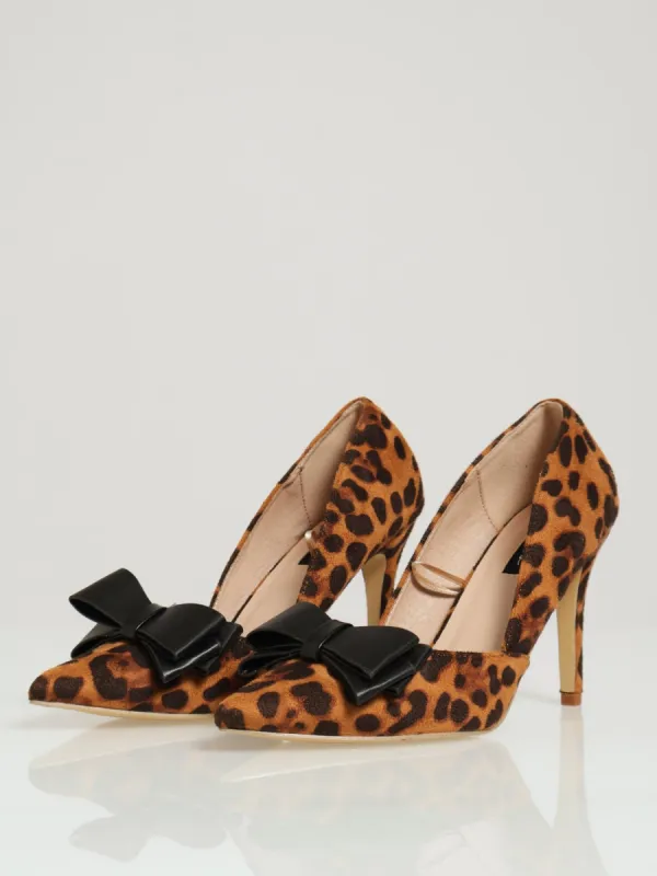 Layer Bow Pointy Court Heel sold by Edgars 