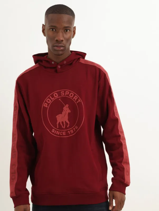 Men's Webbing Sweat Track Top - Burgundy sold by Edgars