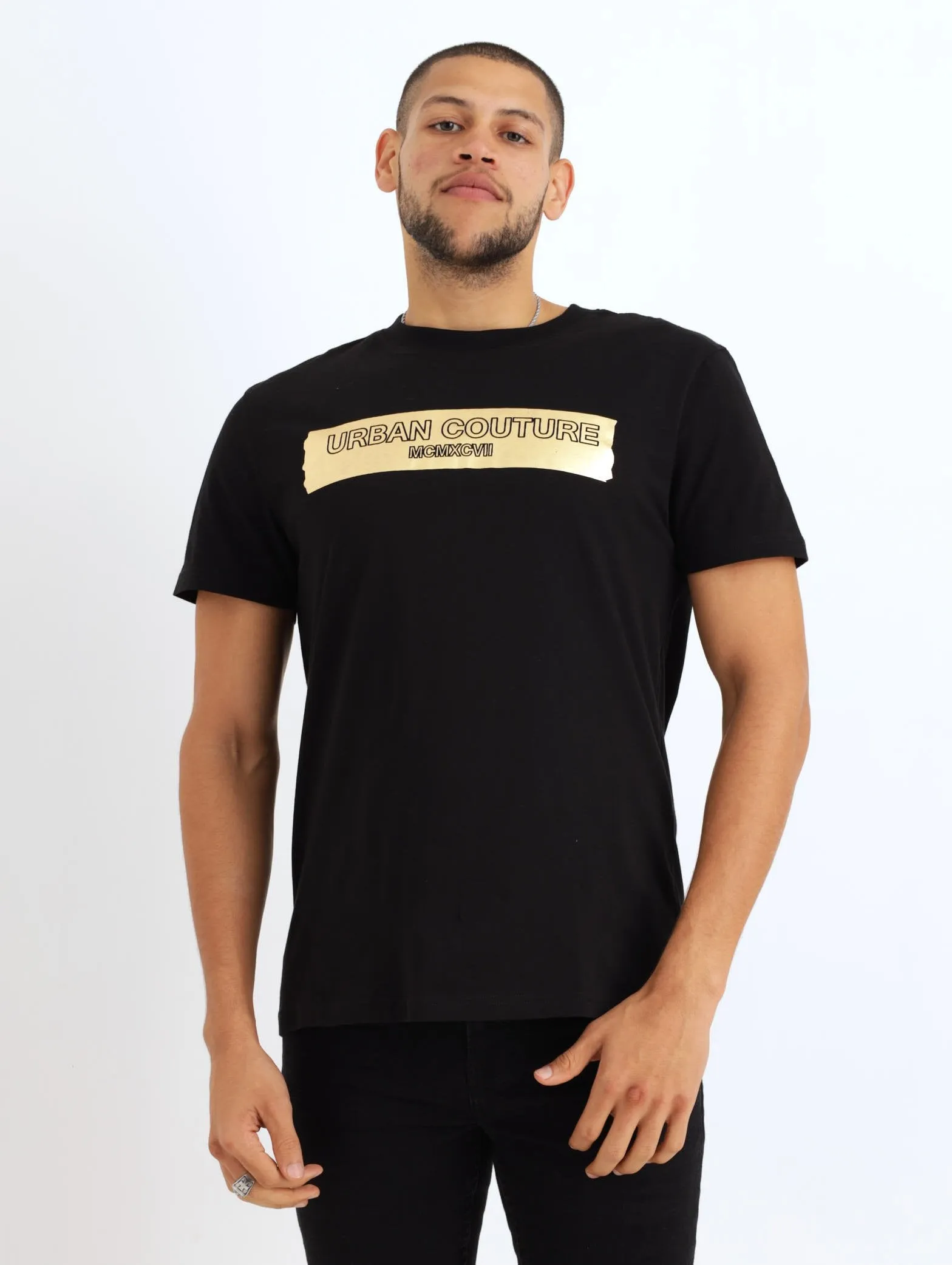 Men's Bullion Foil Tee - Black sold by Edgars