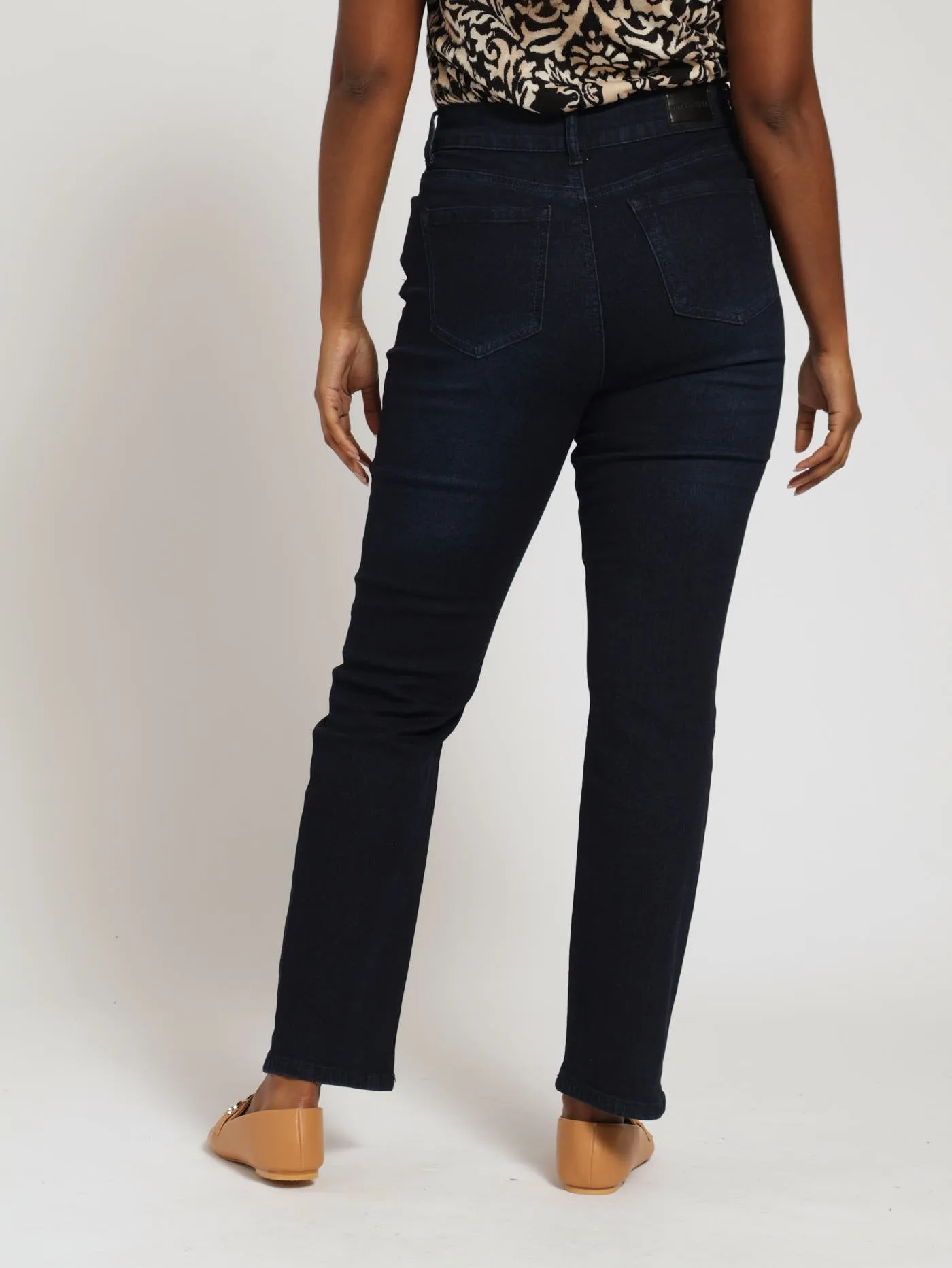 Side Leg Bling Straight Denim Jean - Dark Wash Ink sold by Edgars product image thumbnail 4