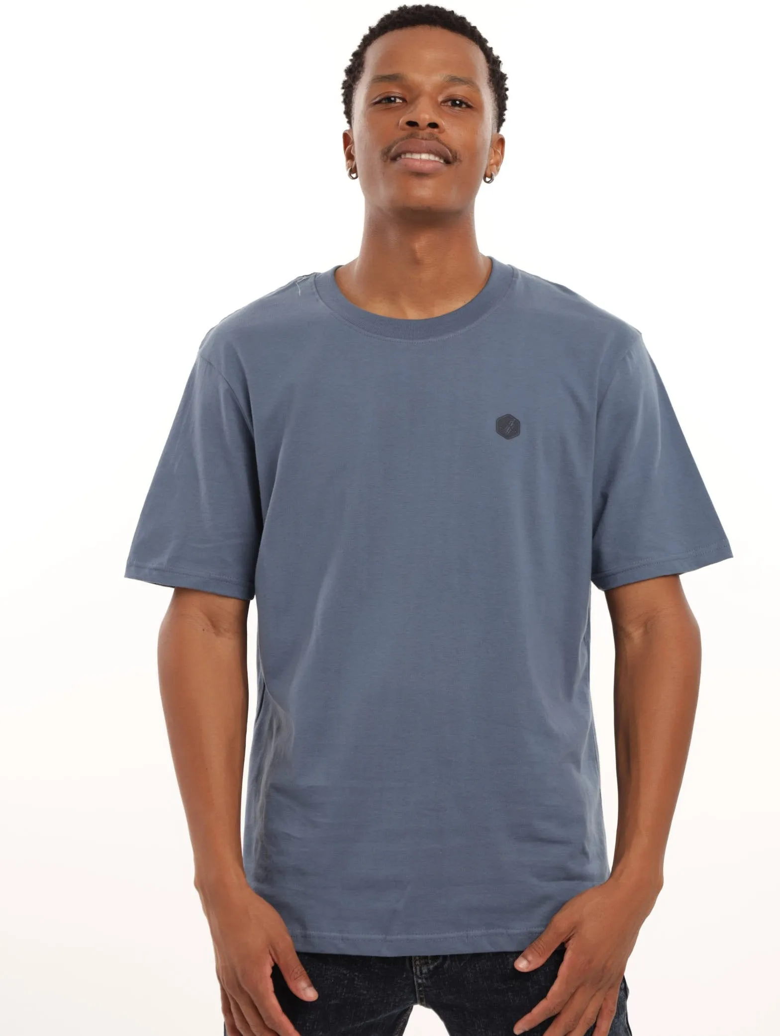 Men's Basic Crew Tee - Blue sold by Edgars